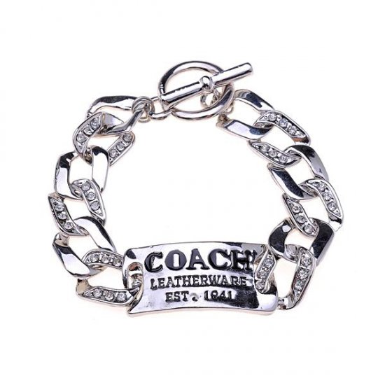 Coach Logo plate Silver Bracelets BZM | Women